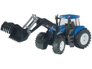 New Holland T8040 2007 + front loader, blue